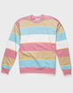 OBEY Resol Stripe Mens Crew Sweatshirt image number 1