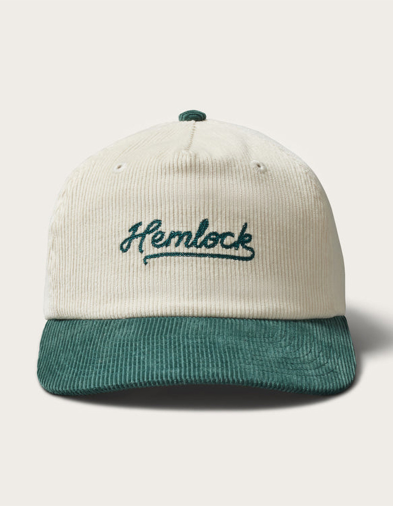 HEMLOCK HAT CO. Wesley Corduroy Snapback Hat image number 1