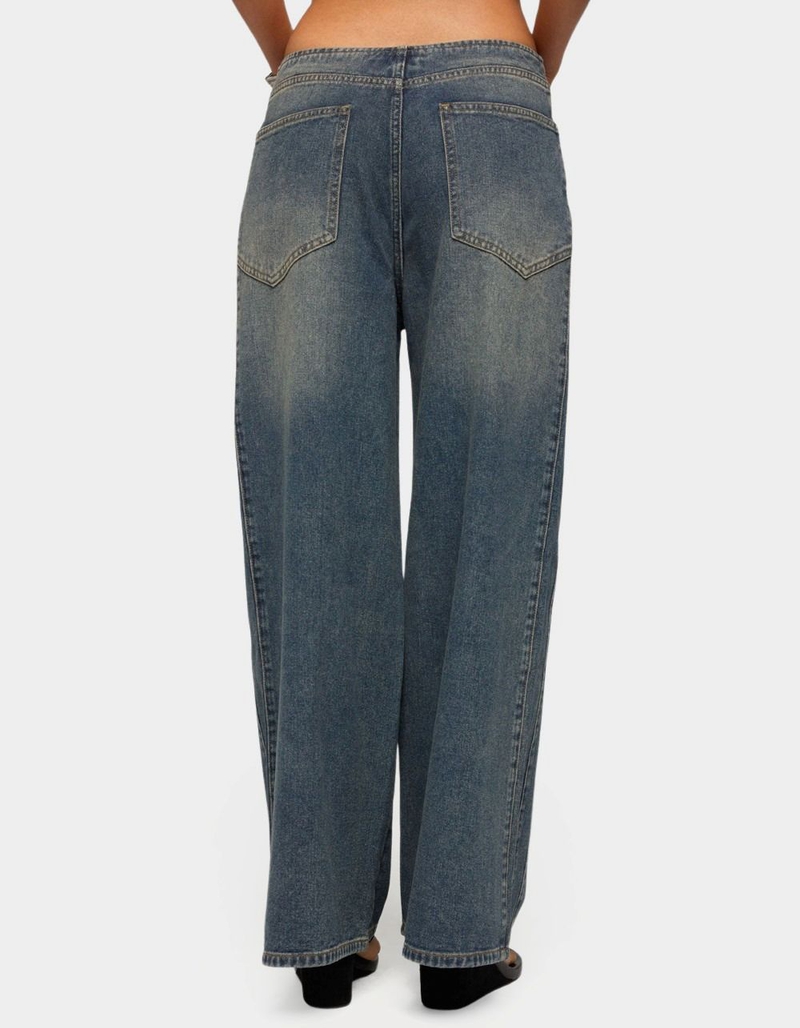 EDIKTED Elia No Waistband Low Rise Baggy Jeans image number 2