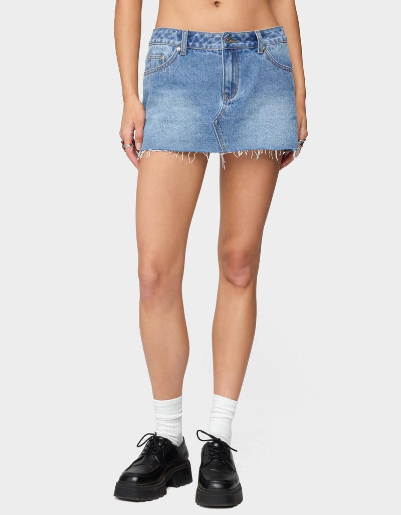 EDIKTED Micah Denim Mini Skirt image number 0