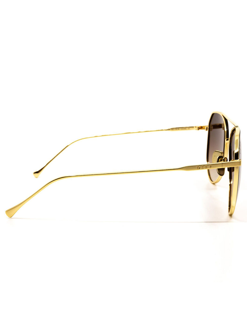 DIFF EYEWEAR Brooks Gold & Brown Gradient Sunglasses image number 2