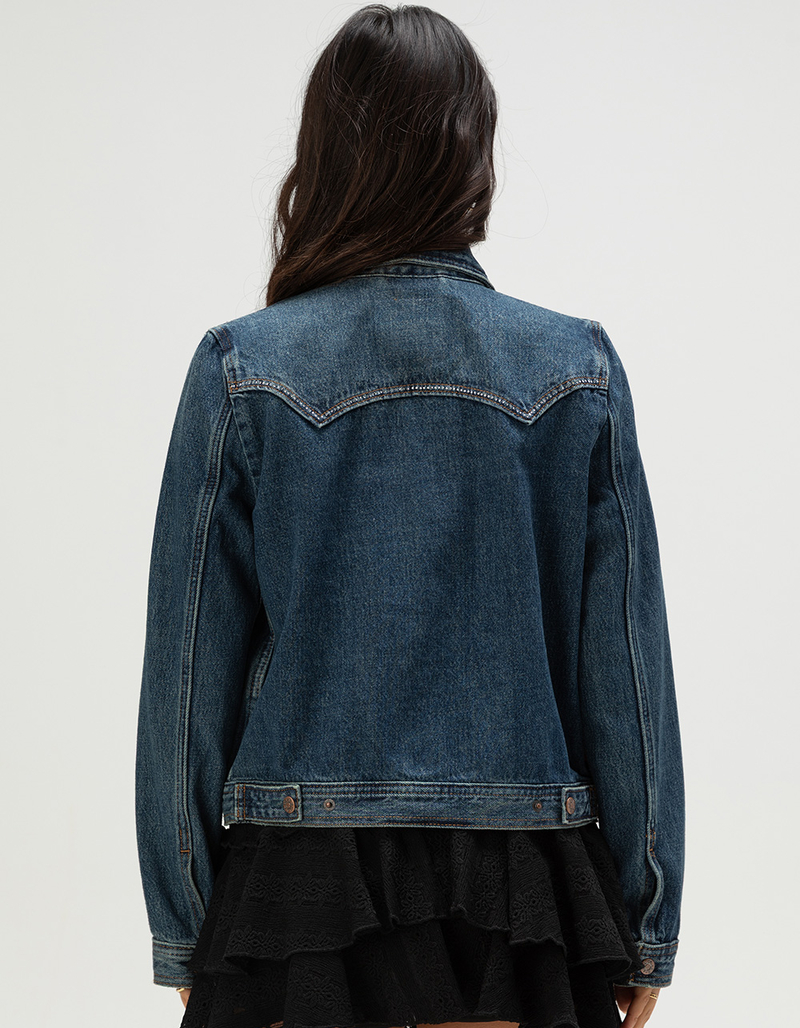 LEVI'S Bling Womens Original Trucker Jacket - Show On The Road image number 4