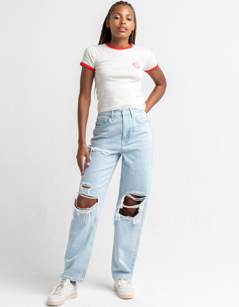 BDG Urban Outfitters Womens Ringer Baby Tee image number 3