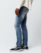 RSQ Seattle Vintage Mens Skinny Taper Ripped Jeans image number 4