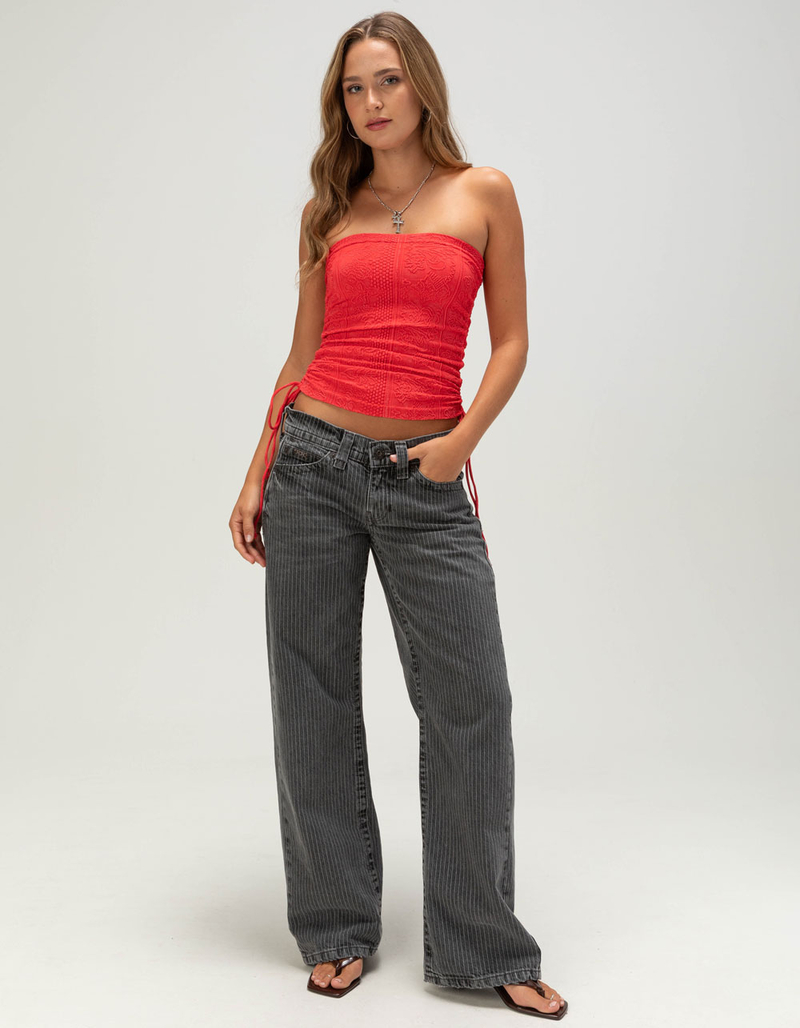 BDG Urban Outfitters Womens Seamless Ruched Tapestry Bandeau Top image number 1