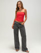 BDG Urban Outfitters Womens Seamless Ruched Tapestry Bandeau Top image number 2