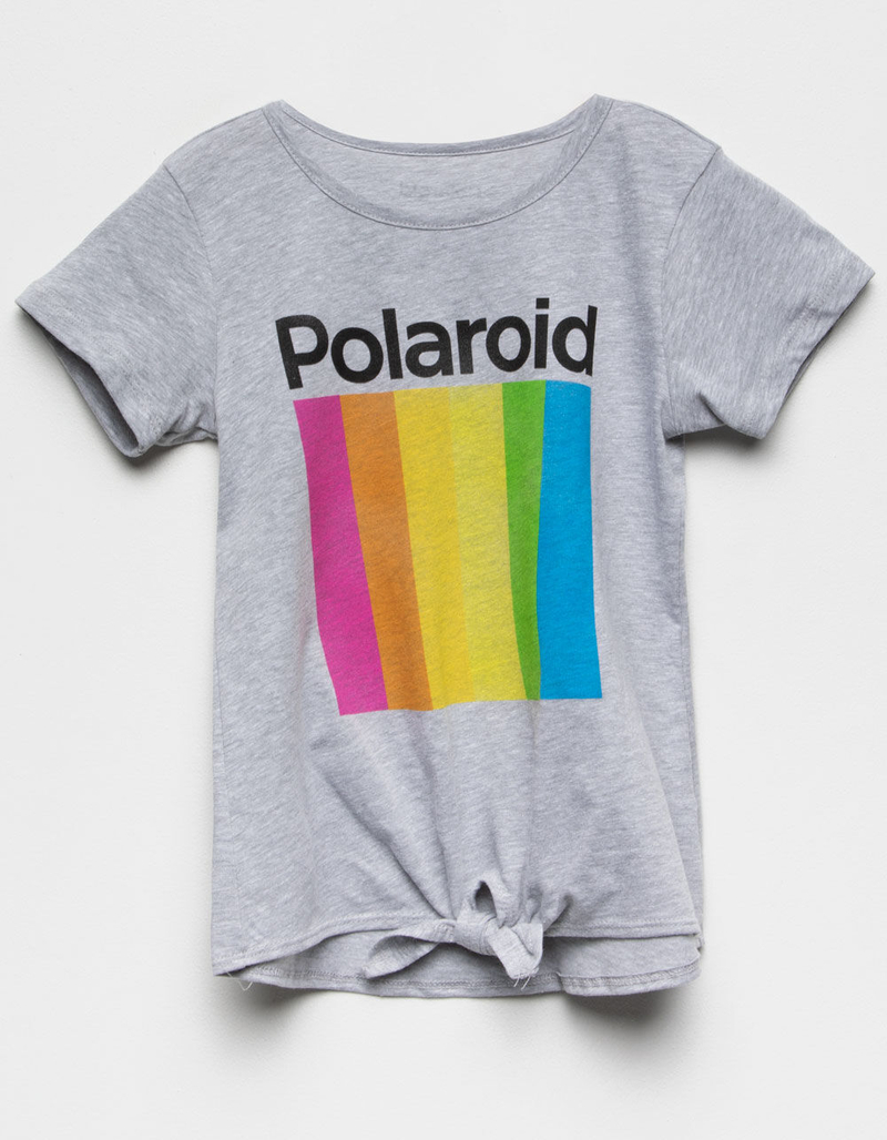 MAD ENGINE Polaroid Tie Front Girls Tee image number 0