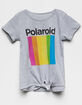 MAD ENGINE Polaroid Tie Front Girls Tee image number 1