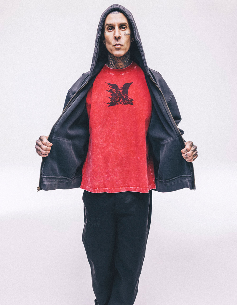 HURLEY x Travis Barker Face Death Mens Tee image number 2