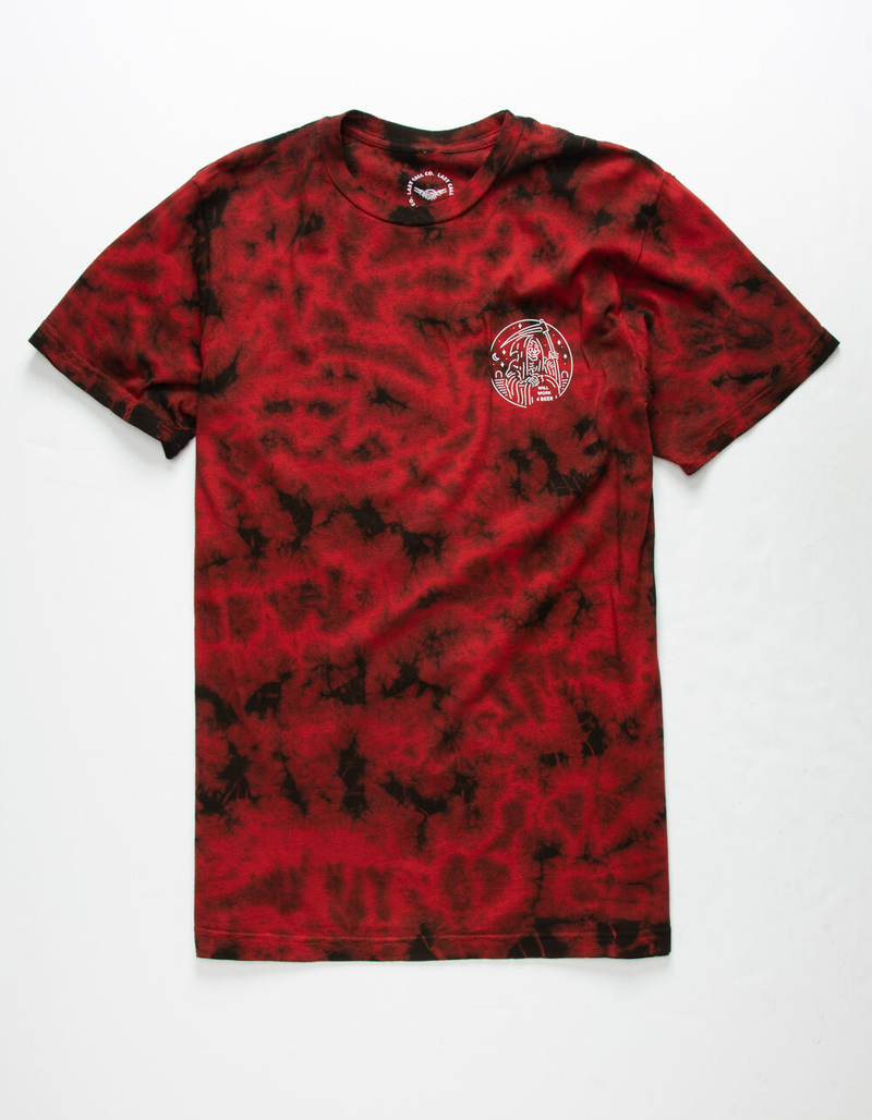 LAST CALL CO. Will Work Mens Tie Dye T-Shirt image number 1