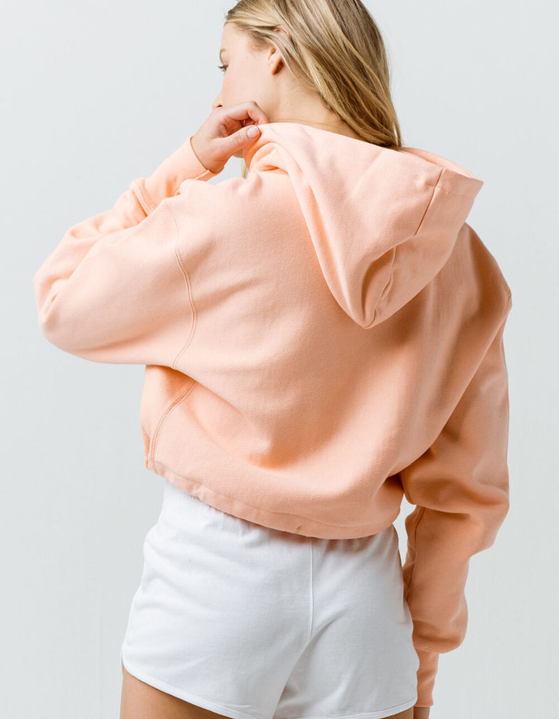 CHAMPION Reverse Weave Cinch Bottom Womens Crop Hoodie image number 2