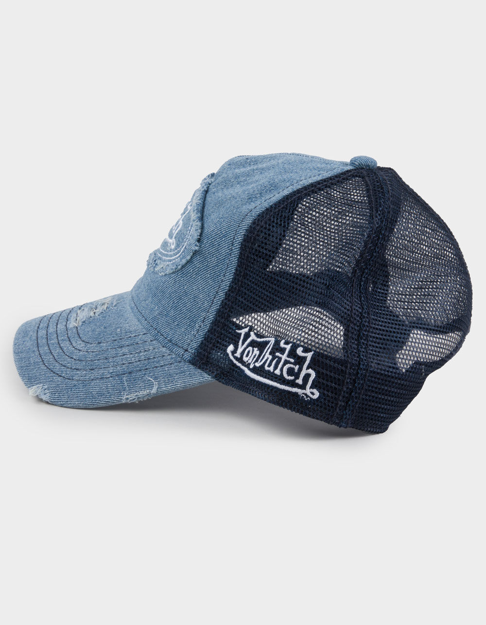 VON DUTCH Trucker Hat - DENIM - ONE SIZE | Tillys