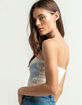 FULL TILT Big Argyle Womens Tube Top image number 2