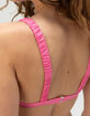 FULL TILT Ruched Fixed Triangle Bikini Top image number 4