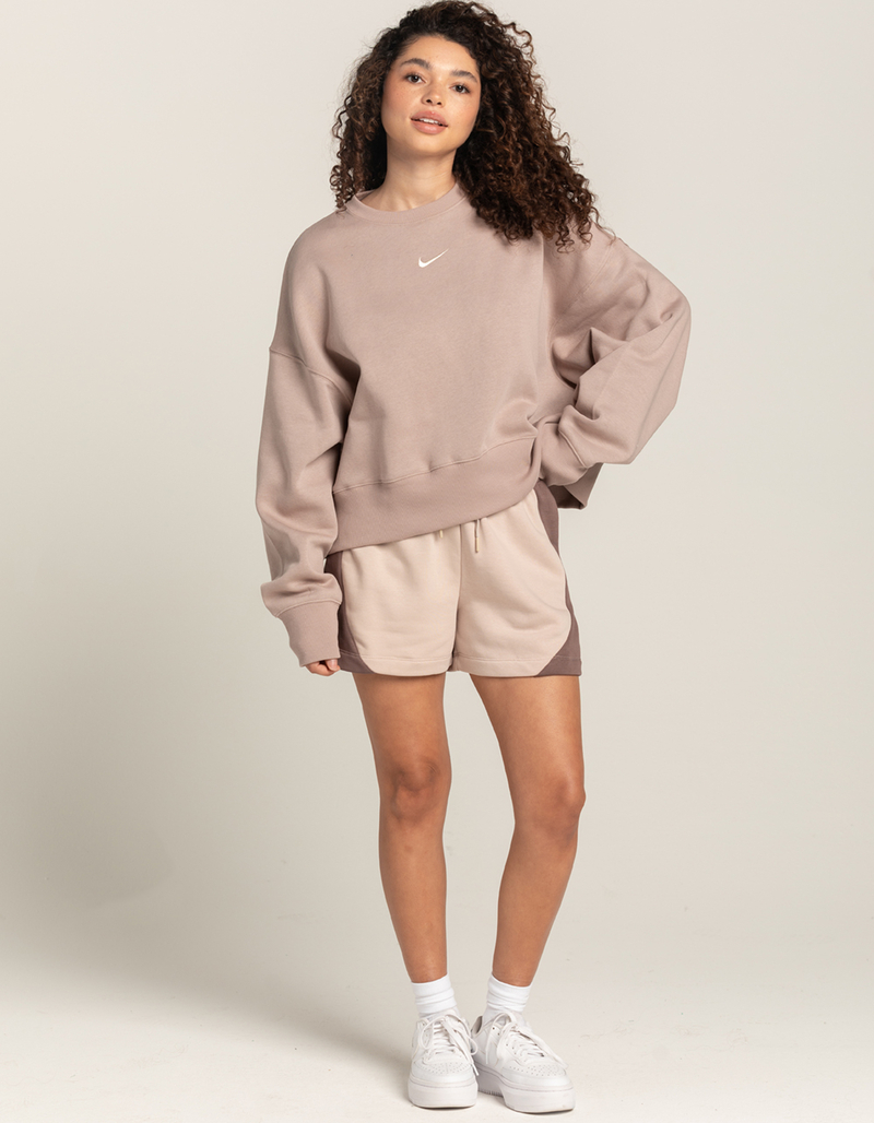 NIKE Sportswear Phoenix Womens Oversized Crop Crewneck Sweatshirt image number 4