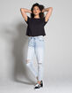 RSQ Womens Ripped Mom Jeans image number 2