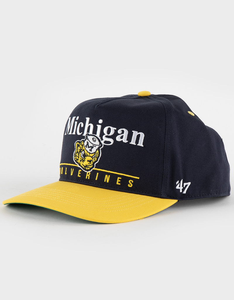 47 BRAND Michigan Wolverines Vintage Super '47 Hitch Snapback Hat image number 1