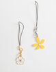 URBAN SOUL 2 Pack Flower Phone Charms image number 1