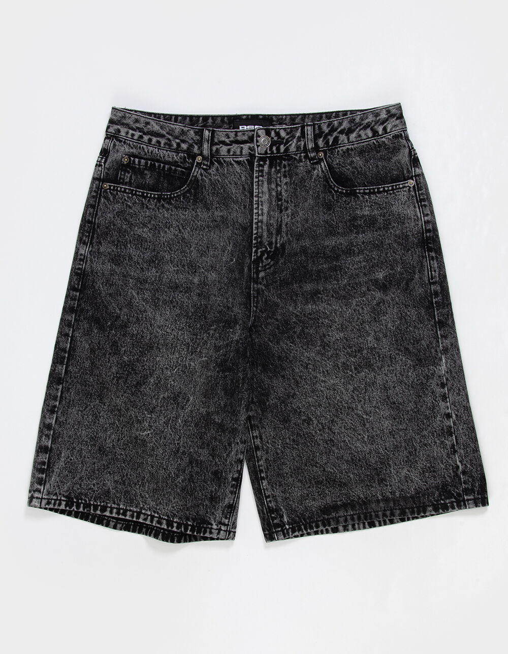 RSQ Mens Baggy Embroidered Jorts - WASHED BLACK - 34 | Tillys