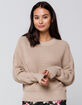 RAG SUPPLY Drop Shoulder Womens Sand Sweater image number 1