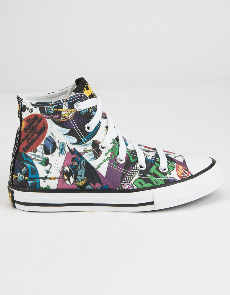 CONVERSE Chuck Taylor All Star Batman White & Black Boys High Top Shoes image number 0