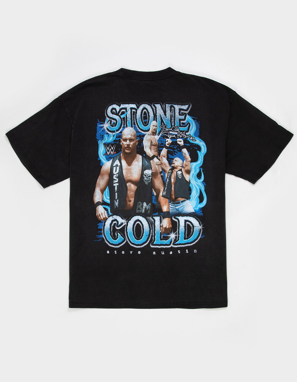 WWE Stone Cold Mens Boxy Tee - WASHED BLACK | Tillys