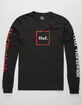 HUF Domestic Black & Red Mens T-Shirt image number 1