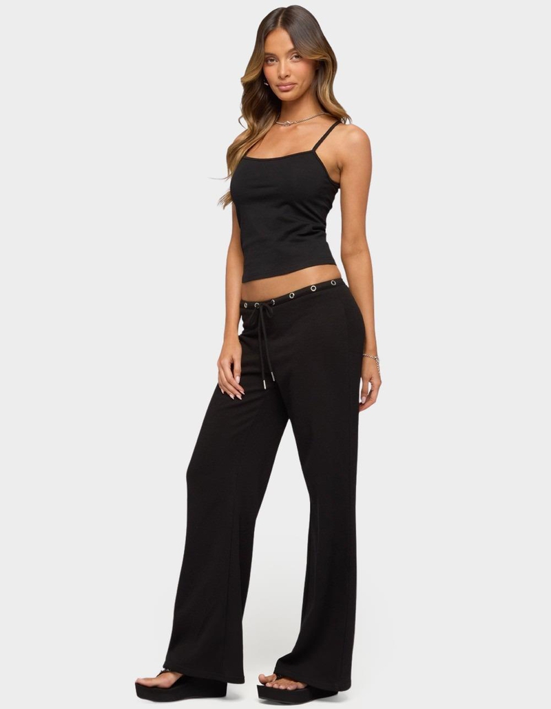 EDIKTED Bronte Grommet Straight Leg Sweatpants image number 3