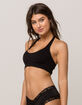 FULL TILT Seamless Black Halter Bra image number 3