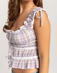 BDG Urban Outfitters Check Tie Front Womens Cami image number 5