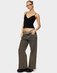 EDIKTED Petite Zahra Mud Wash Low Rise Jeans image number 4