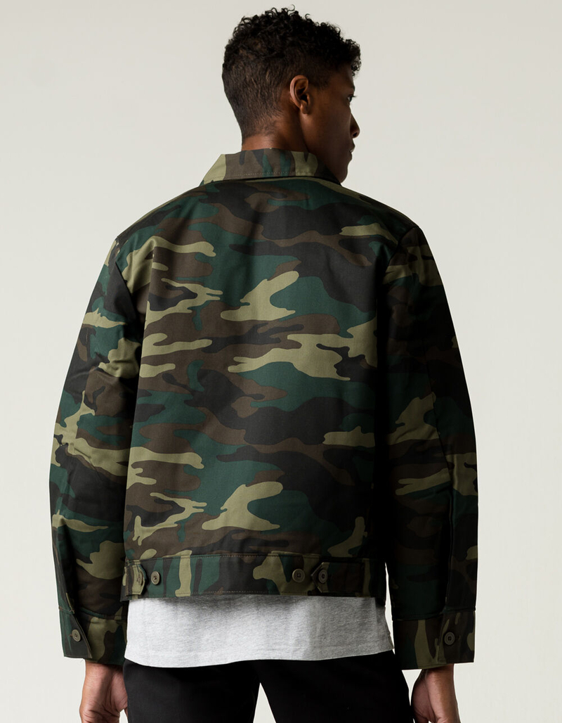 DICKIES Lined Eisenhower Mens Camo Jacket image number 3