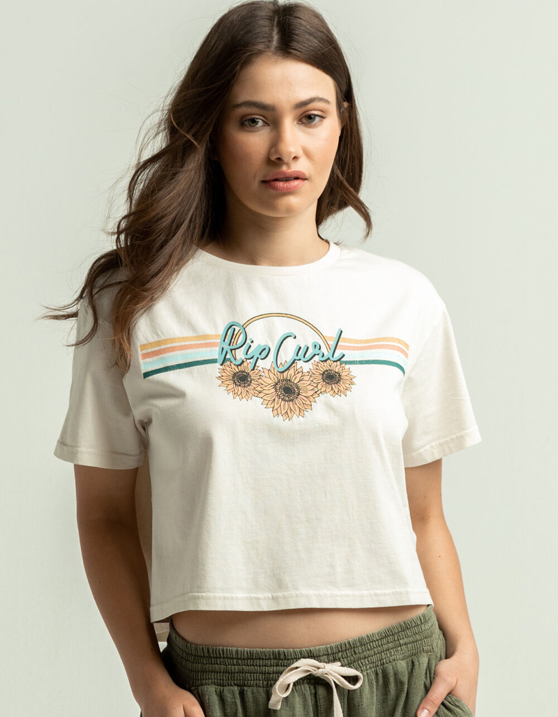 RIP CURL Flower Power Womens Crop Tee image number 0
