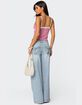 EDIKTED Contrast Lacey Mesh Tank Top image number 5
