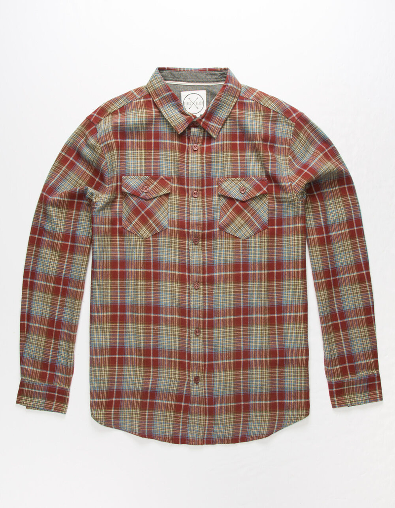 BIRCH BLACK Spartan Mens Flannel Shirt image number 0