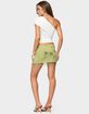 EDIKTED Sheer Sequin Bead Fringed Mini Skirt image number 4