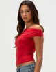 TILLYS Womens Off The Shoulder Butter Soft Top image number 3