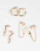 FULL TILT 3 Pack Pearl/Hoop Earring Set image number 2