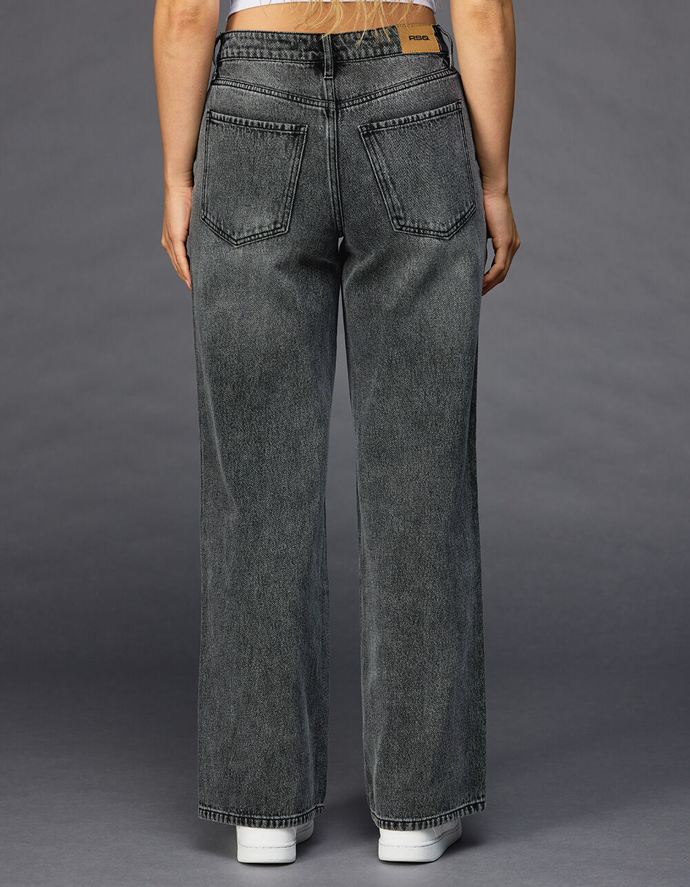 RSQ Womens High Rise Baggy Jeans - WASHED BLACK | Tillys