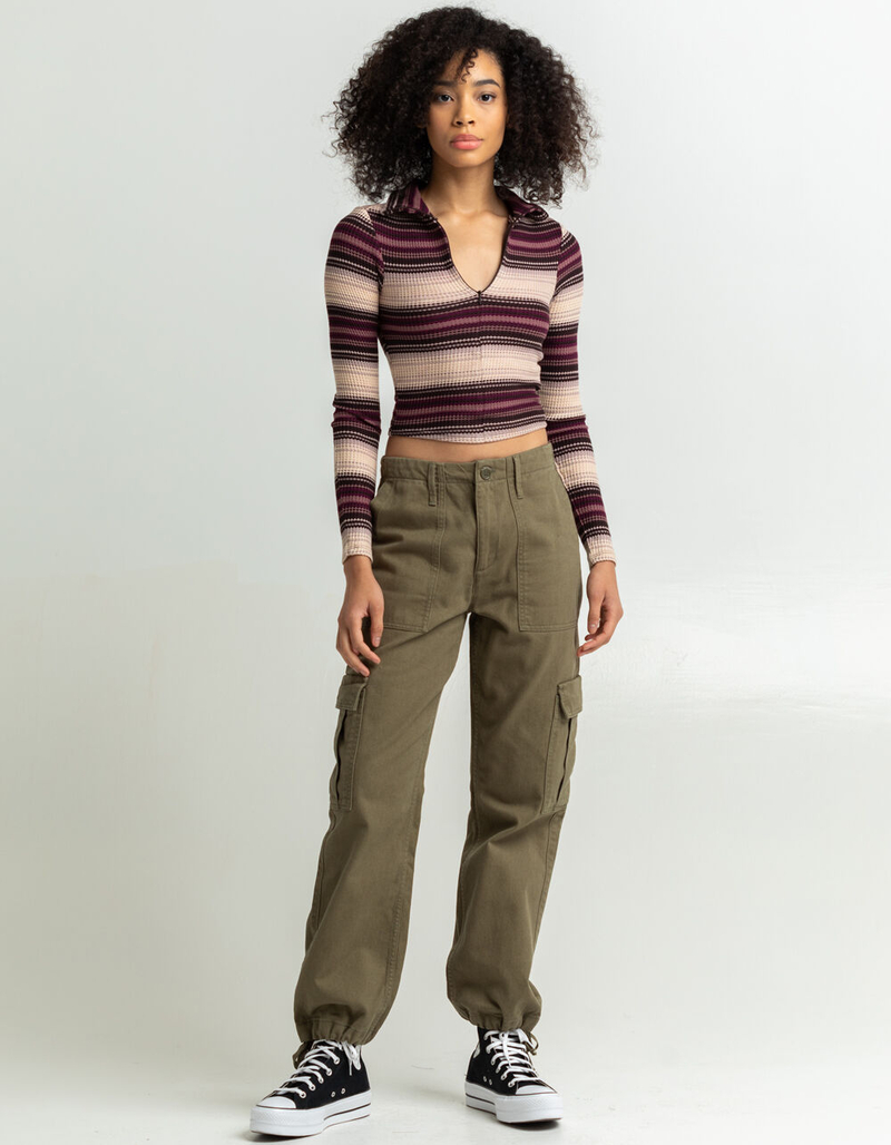 BDG Urban Outfitters Bunny Thermal Womens Quarter-Zip Top image number 3