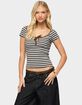 EDIKTED Emberly Striped Raglan Top image number 1