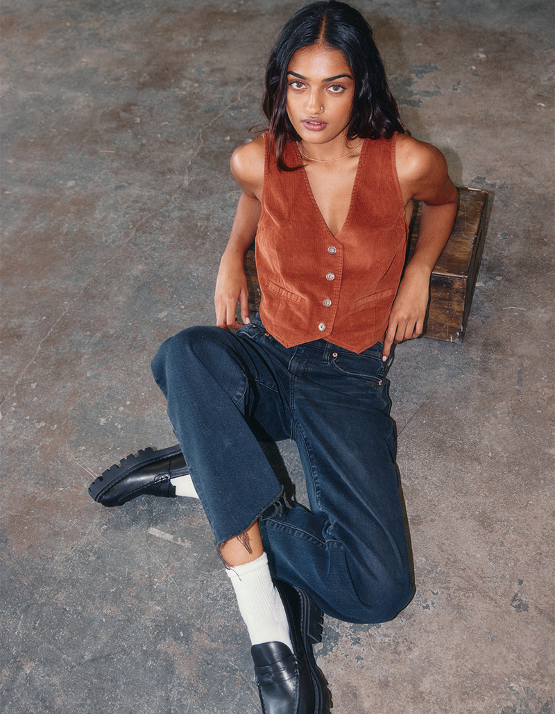 DAZE Pleaser Womens Wide Leg Jeans image number 0