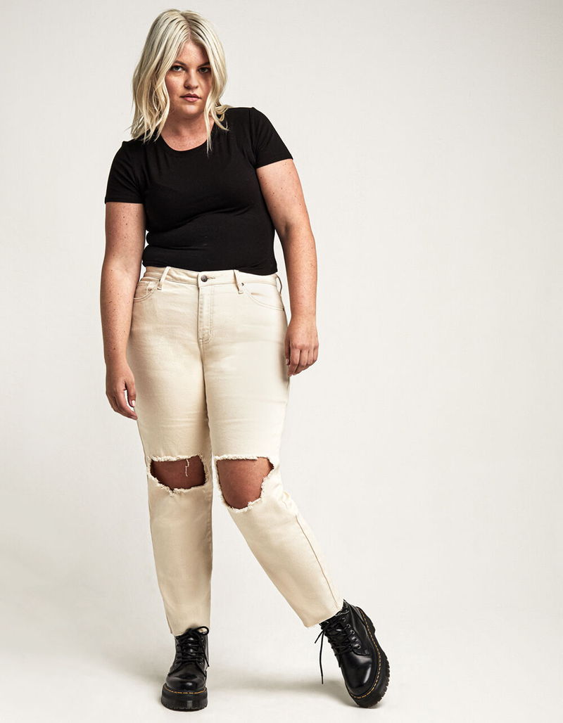 RSQ High Rise Womens Straight Leg Jeans image number 4