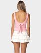EDIKTED Ronda Bow Back Tank Top image number 4