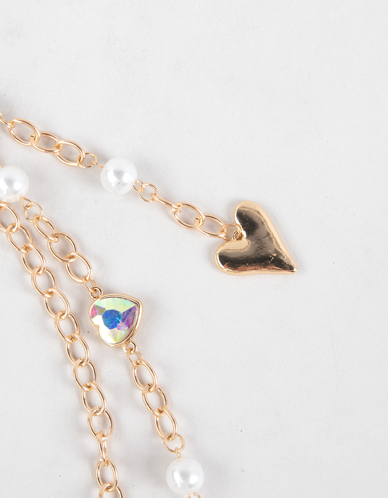 FULL TILT Iridescent Heart Wallet Chain image number 2