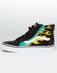 VANS Glow Flame Sk8-Hi Zip Juniors Shoes image number 3