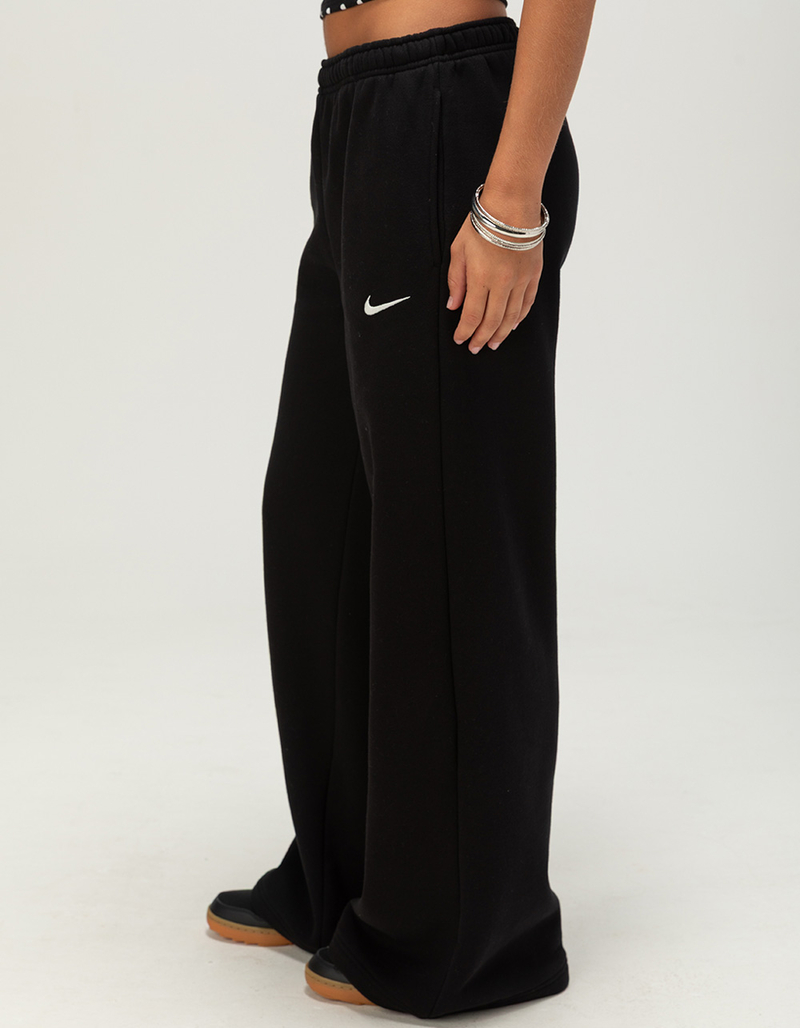 NIKE Studio Fleece Womens Mid Rise Wide Leg Pants image number 2