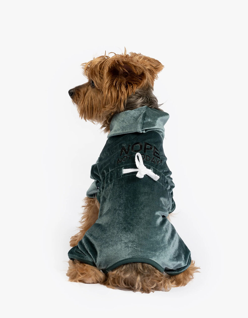 SILVER PAW Coco Velour Dog Pajamas image number 0