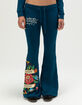 ED HARDY Flame Rose Womens Bootcut Sweatpants image number 3