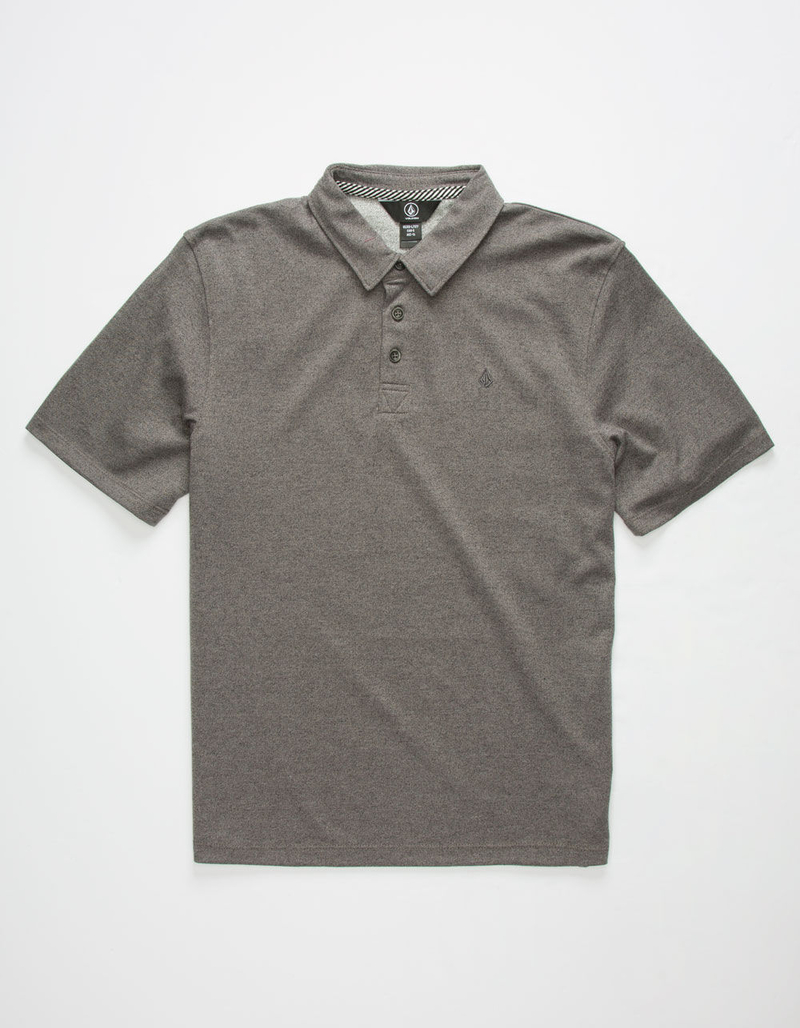 VOLCOM Wowzer Charcoal Boys Polo Shirt image number 0